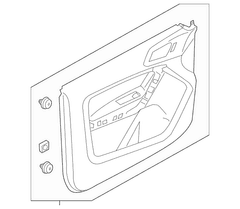 Door Interior Trim Panel - Right, Front