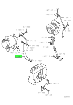 HOSE,ALTERNATOR VACUUM PUMP OIL RETURN 1