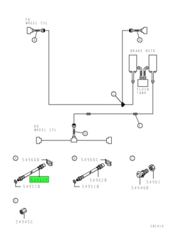 HOSE,FRAME BRAKE FLUID LINE 1