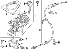 Automatic Transmission Shifter Cable Selector Lever Control 2.3 liter (AT)