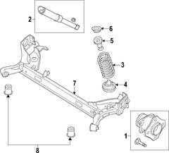 Coil Spring - Right, Rear (LWB Kombi)