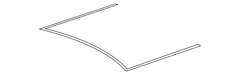 Sunroof Glass Seal Roof Panel Opening - Rear, Back