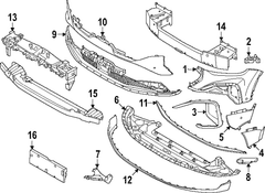 Kit Bumper Repair - Right, Front