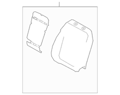 Pad Seat Back Cushion <br>A used on the of a vehicles - Right, Front