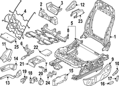 Seat Track <br>Rails to which the frame is attached that mounts vehicle adjuster base