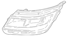 Complex Reflect Headlight Composite - Left, Front