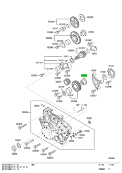 SHAFT,INJECTION PUMP IDLER GEAR 1