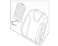 Seat Back Cushion Pad - Left, Front
