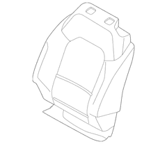 Seat Back Cover - Right, Front