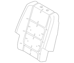Seat Back Cushion Pad - Rear