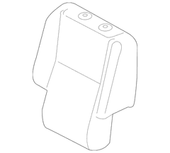 Seat Back Cushion Cover - Left, Rear