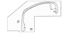 Door Window Molding Decal - Right, Front