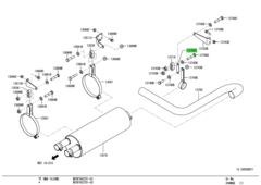 BRACKET,EXHAUST TAIL PIPE 1