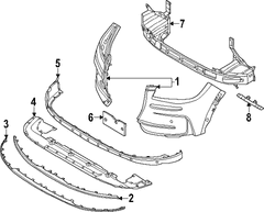 Full Molding <br>Bumper Trim Cover Insert panel MOULDING Bumper Bar Wstrip