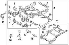 Tow Hook Bracket Towing Support <br>A Hook, attached to a vehicles frame used / recover the vehicle - Right
