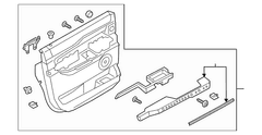 Door Interior Trim Panel 22 Radio Speakers