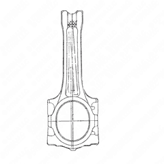 Connecting Rod Assembly for Crankshaft Head 160mm S60 12L
