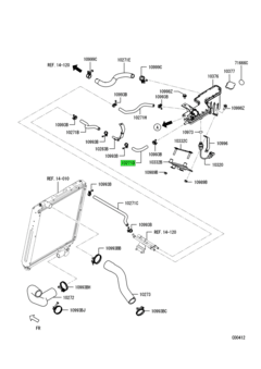 HOSE,RADIATOR CONDENSER TANK 1