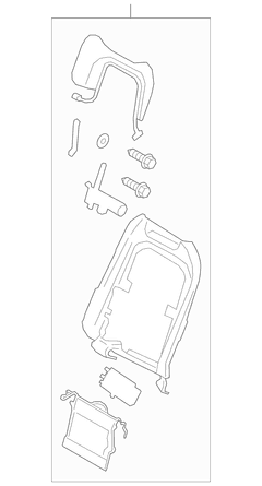 Panel <br>Seat Back cover Frame support Pad Seat Shield 30 way