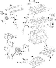 Cylinder Block - 1.6L