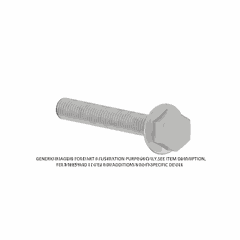 Hex Bolt 1/4-14 x 3.50 Inches, Phosphate Coated