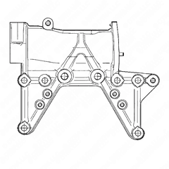 Support Bracket for DD13 EPA07/EPA10/GHG14/GHG17