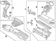Tube Air Cleaner Intake - 2.0L