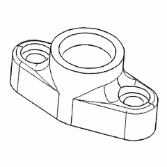 Turbo Oil Adaptor for S60 14L DDEC V EPA04