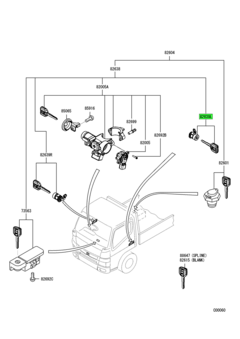 CYLINDER KIT,DOOR LOCK,LH 2