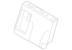 Seat Back Cushion Cover - Left, Rear