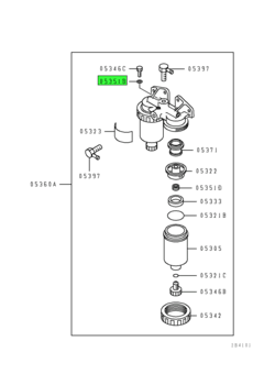 GASKET,WATER SEPARATOR INR 2