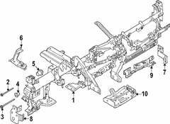 Instrument Panel Crossmember Bracket <br>Bracket For the Cover Dash