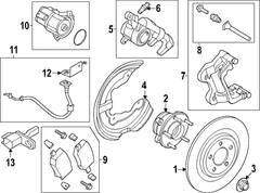 Bracket Brake Hose Support - Right, Rear