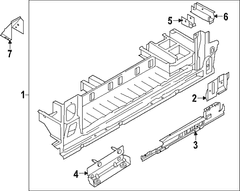 REINFORCED bracket Reinforcement - Right, Passenger