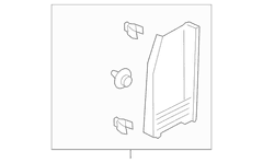 Door Pillar Post Trim Set - Left, Back