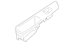 Door Window Switch Bezel Housing - Left, Rear (Limited)