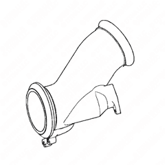 HC Metering Exhaust Gas Line Pipe - CL6 DD16 EPA10