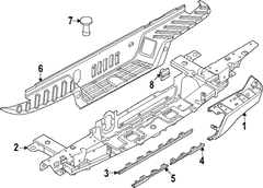 Bumper Extension <br>Extension piece to the or Bumpers bracket Cap End Side - Right, Front, Rear