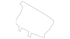 Quarter Panel Reinforcement Bracket Sound Insulator - Right, Inner