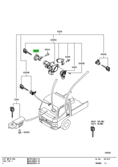 ANTENNA,THEFTPROOF CONTROL UNIT 1