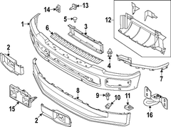 Bumper Face Bar - Front, Driver