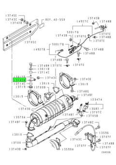 BRACKET,EXHAUST TAIL PIPE 1