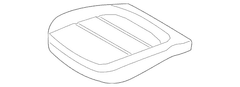 Seat Cover Cushion - Right, Front (Exterior Appearance)