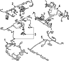 Drive Motor Battery Pack Control Module Wiring Harness Engine Compartment (Regular Cargo Van)