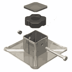 Cushion Foot Kit, 10 x 10