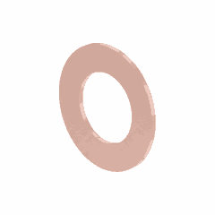 Copper Washer - 22.86 x 12.70 mm - 8.2L