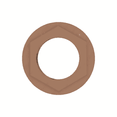 M12 x 1.75 Hex Flange Nut