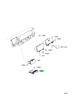 HOLDER ASSY,INSTRUMENT PANEL CONSOLE CUP 1