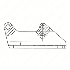 Cold ECM End Mount Plate Assembly