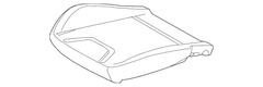 Seat Cushion Foam Heating Pad - Left, Front